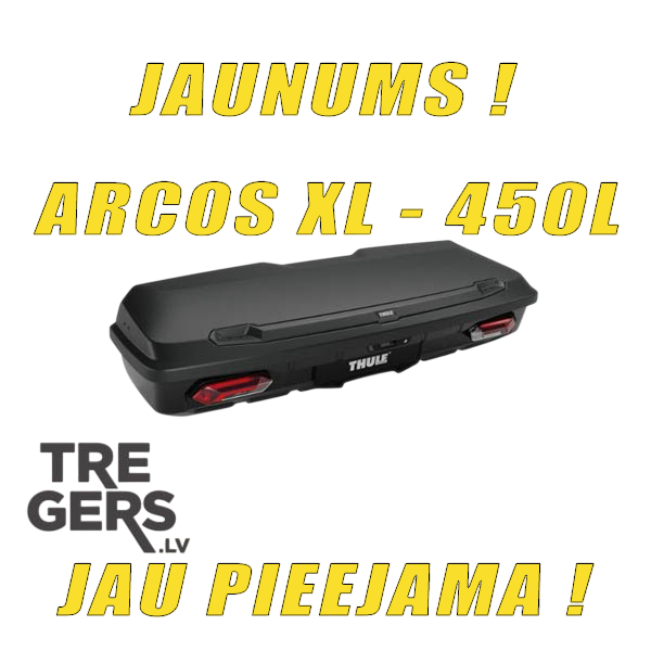 THULE Platformas kaste uz sakabes āķa Arcos Box XL, 450L | 906600. Oficiālais dīleris Latvijā