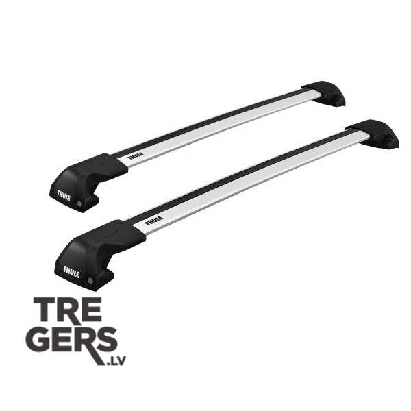 Thule WingBar Edge melni jumta šķērsstieņi bez pārkares flush rail tipa auto jumtam